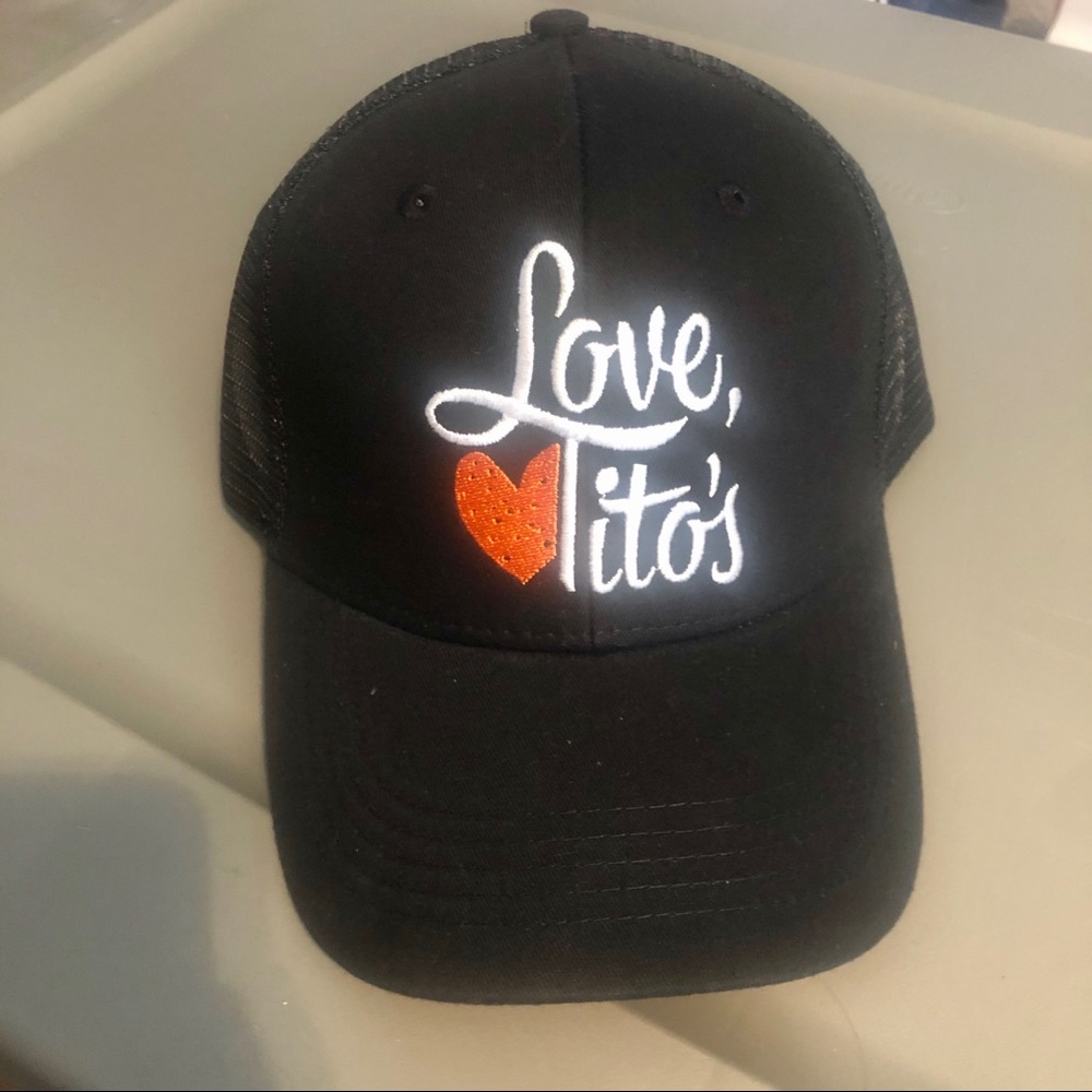Tito’s Vodka NEW black trucker hat